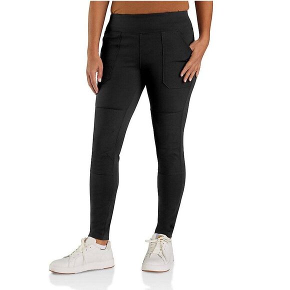 Carhartt Black Force Midwweight Leggings Size Small 4-6 NWT - Picture 1 of 10